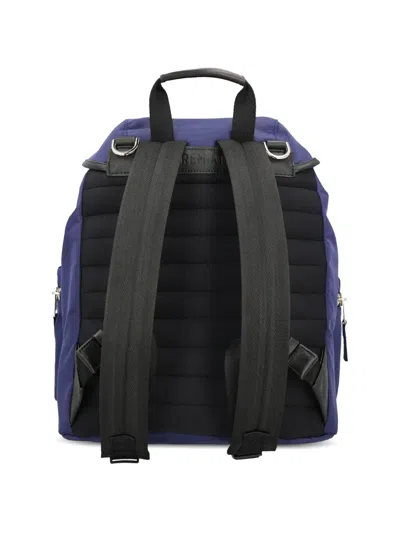 Premiata Lyn Leather-trim Backpack In Blue