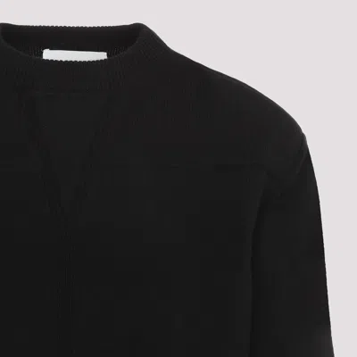 Jil Sander Wool-blend Pullover Sweater For Men In Black