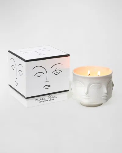 Jonathan Adler White Muse Candle In White