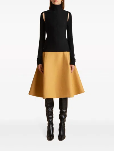 Khaite Open-back Virgin Wool Sweater In Multi