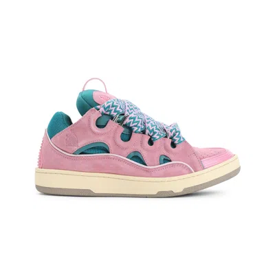 Lanvin Curb Sneakers Cut Out Design Pull Tab In Pink