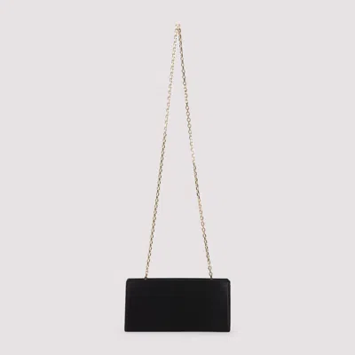 Lanvin Black Solid Clutch In Black