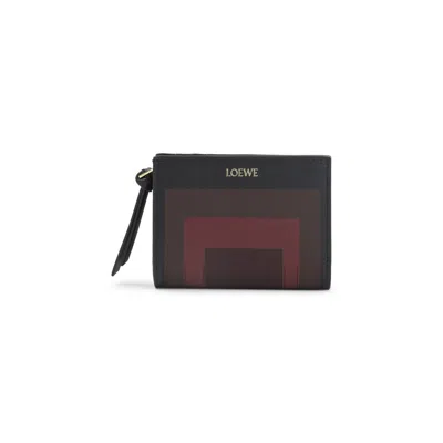 Loewe Mini Compact Wallet In Black