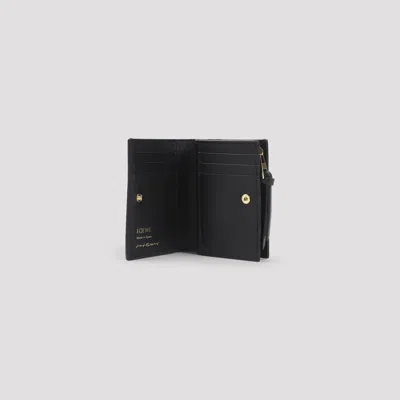 Loewe Mini Compact Wallet In Black