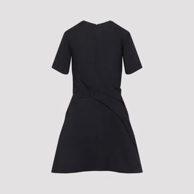 Loewe Black Twisted Mini Dress In Black