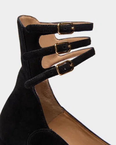 Chloé 100mm Loti Suede Platform Block-heel Pumps In Black