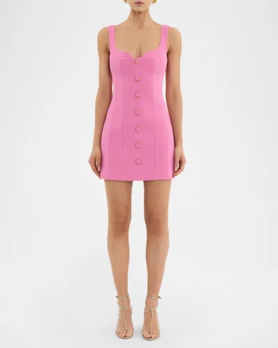 Rebecca Vallance Muriel Panelled A-line Mini Dress In Pink