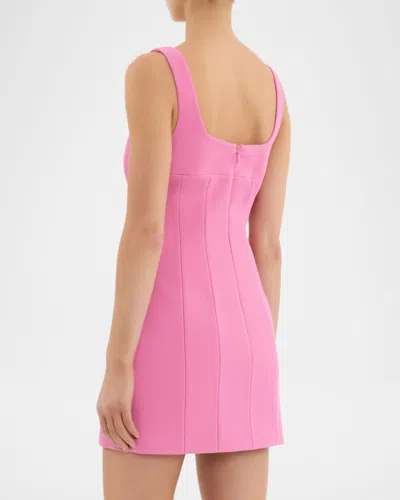Rebecca Vallance Muriel Panelled A-line Mini Dress In Pink