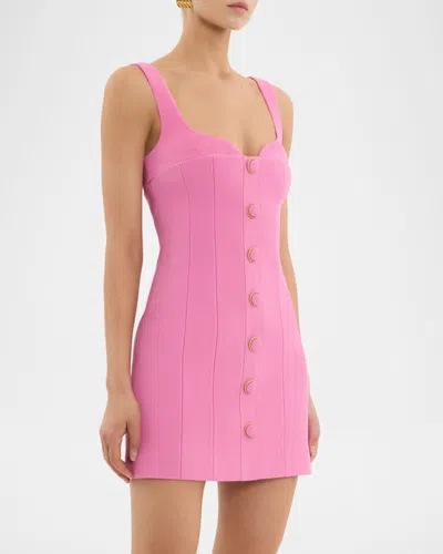 Rebecca Vallance Muriel Panelled A-line Mini Dress In Pink
