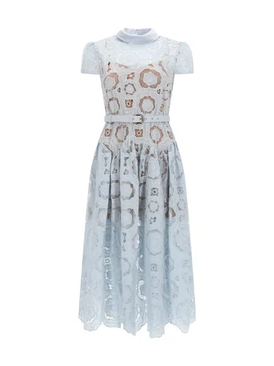 Self-portrait Elegant Mini Dress For Women In Blue