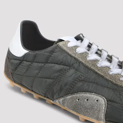 Maison Margiela Sneakers Sprinters In Suede And Leather With Vintage Finish In Black