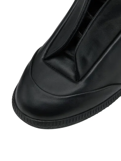 Maison Margiela Future Low Sneakers Ankle Length Rubber Sole In Black