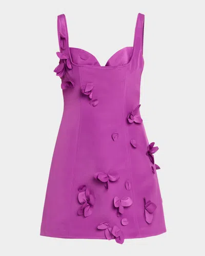 Acler Eskett Mini Dress In Purple