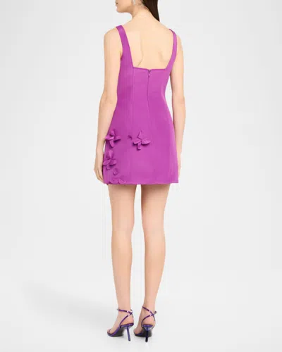 Acler Eskett Mini Dress In Purple