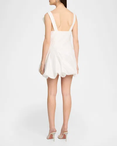 Acler Falldon Bubble Mini Dress In White