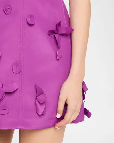 Acler Eskett Mini Dress In Purple