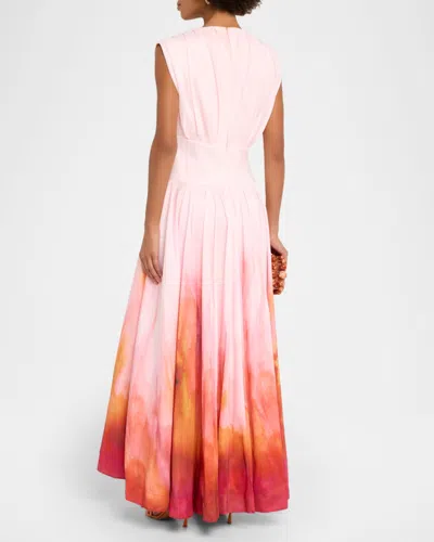 Acler Innoxhill V-neck Maxi Dress In Multi