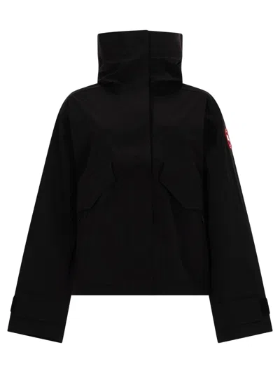 Canada Goose Solid Color Casual Jacket In Black