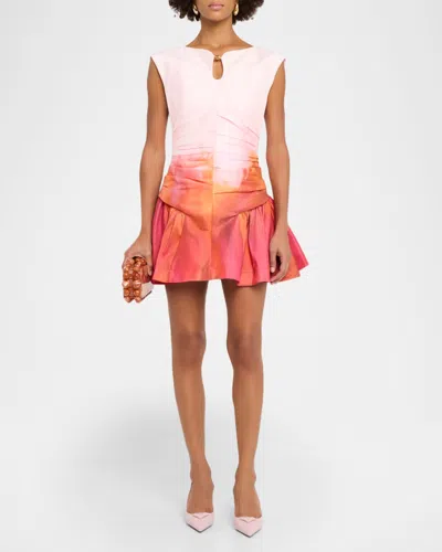 Acler Bromton V-neck Dress In Orange