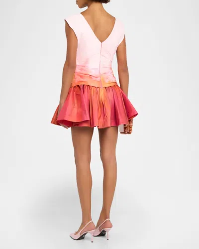 Acler Bromton V-neck Dress In Orange