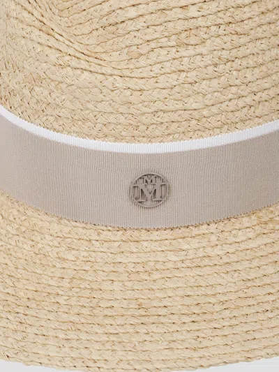 Maison Michel Virginie Mini Straw Hat In Pattern