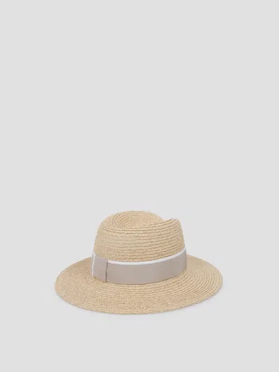 Maison Michel Virginie Mini Straw Hat In Pattern