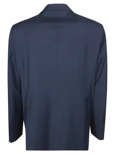 Manuel Ritz Single-breasted Suit In Blue