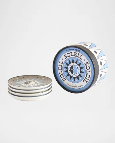 Jonathan Adler Soleil 4-piece Coaster Set In Multi