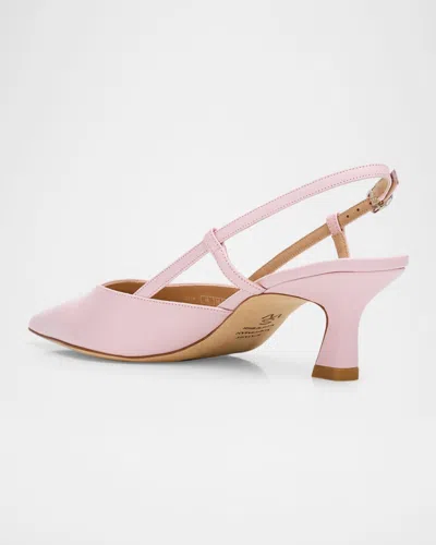Stuart Weitzman 50mm Vinnie Leather Slingback Pumps In Multi
