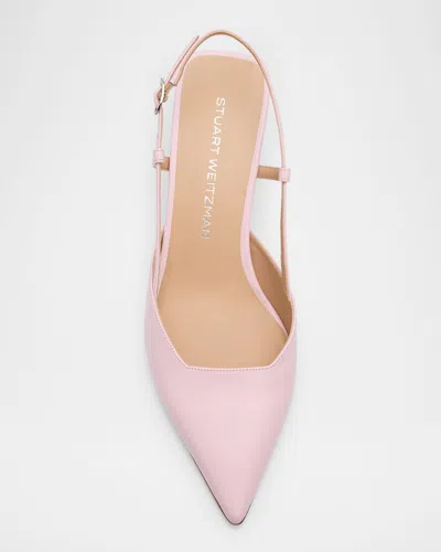 Stuart Weitzman 50mm Vinnie Leather Slingback Pumps In Multi