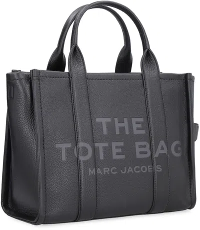 Marc Jacobs Structured Medium Tote With Textured Leather Finish In Black