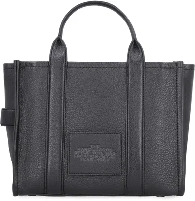 Marc Jacobs Structured Medium Tote With Textured Leather Finish In Black
