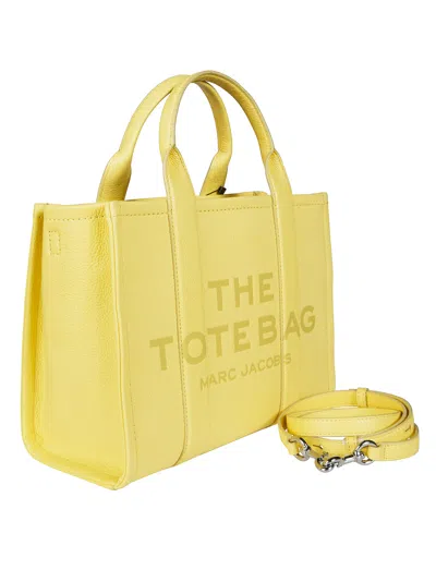 Marc Jacobs The Leather Medium Tote Bag In Yellow