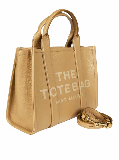 Marc Jacobs The Leather Medium Tote Bag In Yellow