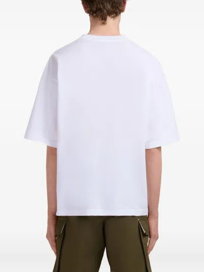 Marni Logo Patch T-shirt In White