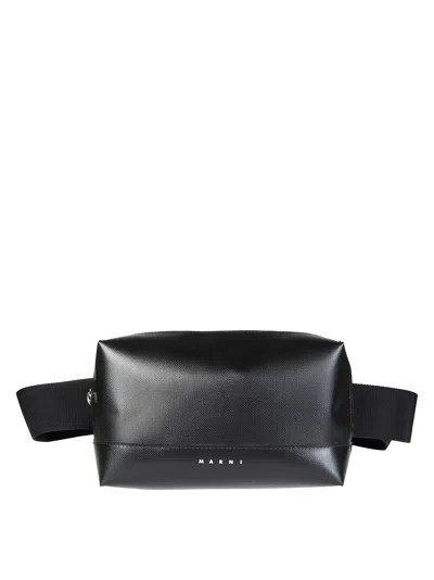Marni Rectangular Crossbody Bag With Adjustable Strap In Black
