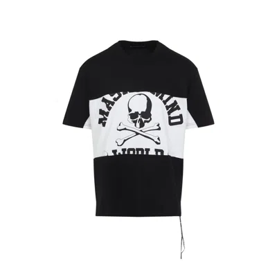 Mastermind Japan Mastermind World Horizontal Blocked Mini Short Sleeve Tee In Black