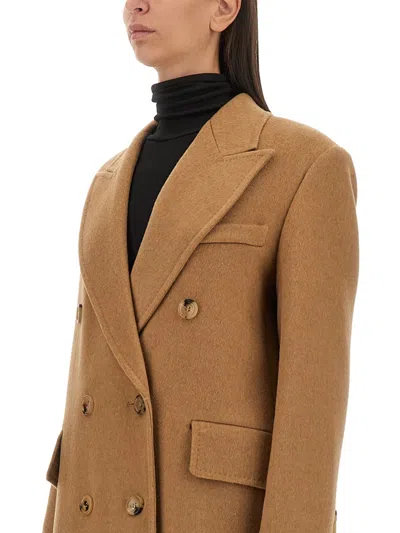 Max Mara Elegant Wool Jacket In Brown