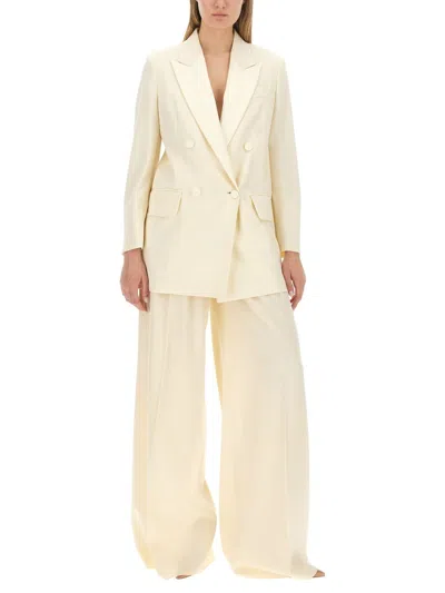 Max Mara Oversized Virgin Wool Jacket In Neutral