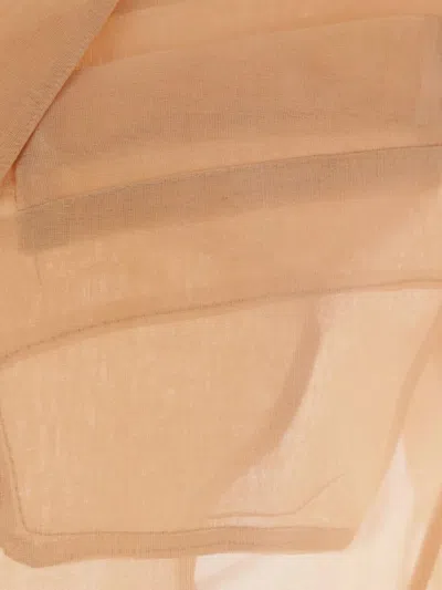 Max Mara Silk Jacket In Neutral