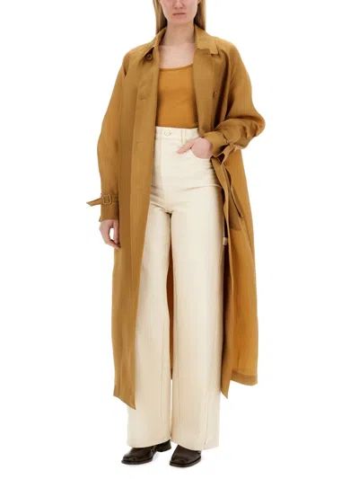 Max Mara Silk Sack Jacket In Orange