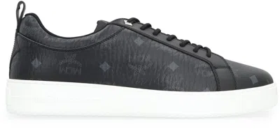 Mcm Sneaker Neo Terrain Lo In Monogram Canvas In Black