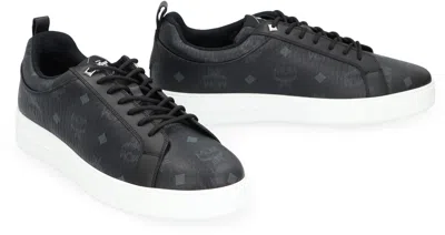 Mcm Sneaker Neo Terrain Lo In Monogram Canvas In Black