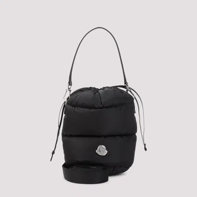 Moncler Caradoc Fabric Bucket Bag With Adjustable Strap In Black