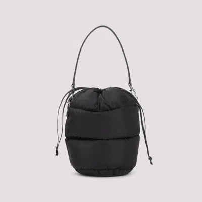 Moncler Caradoc Fabric Bucket Bag With Adjustable Strap In Black