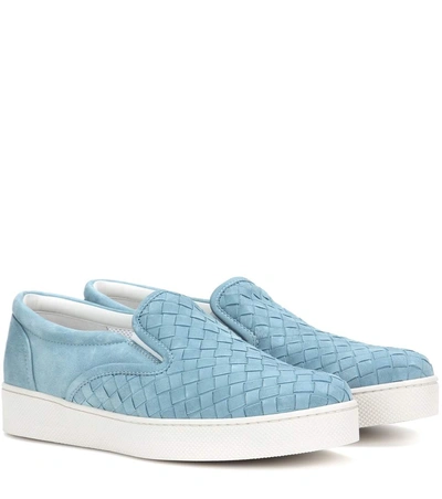 Bottega Veneta Dodger Suede Sneakers In Air Force Llue ModeSens