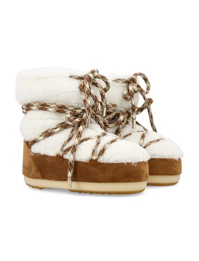 Moon Boot Classic Icon Shearling Mini Boots In Multi