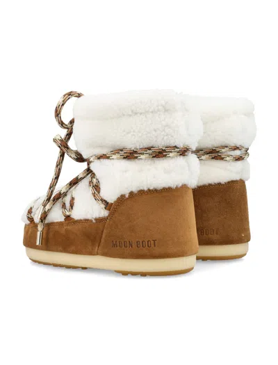 Moon Boot Classic Icon Shearling Mini Boots In Multi