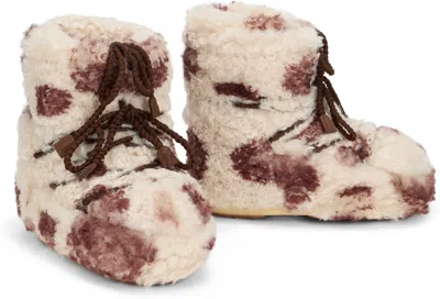 Moon Boot Icon Low Curly Mini Boots In Multi