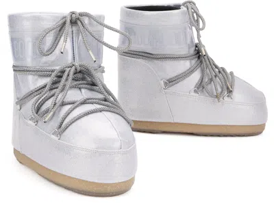 Moon Boot Icon Low Mini Glitter Boots In Multi